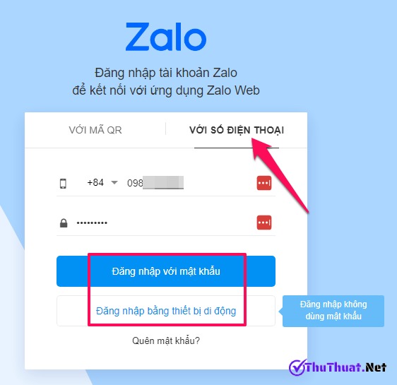 Zalo web - Đăng nhập Zalo sử dụng trình duyệt web