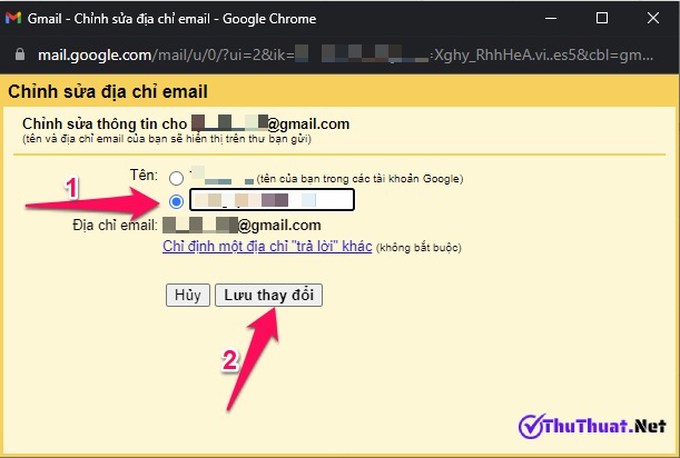 Cách đổi tên Gmail trên điện thoại và máy tính