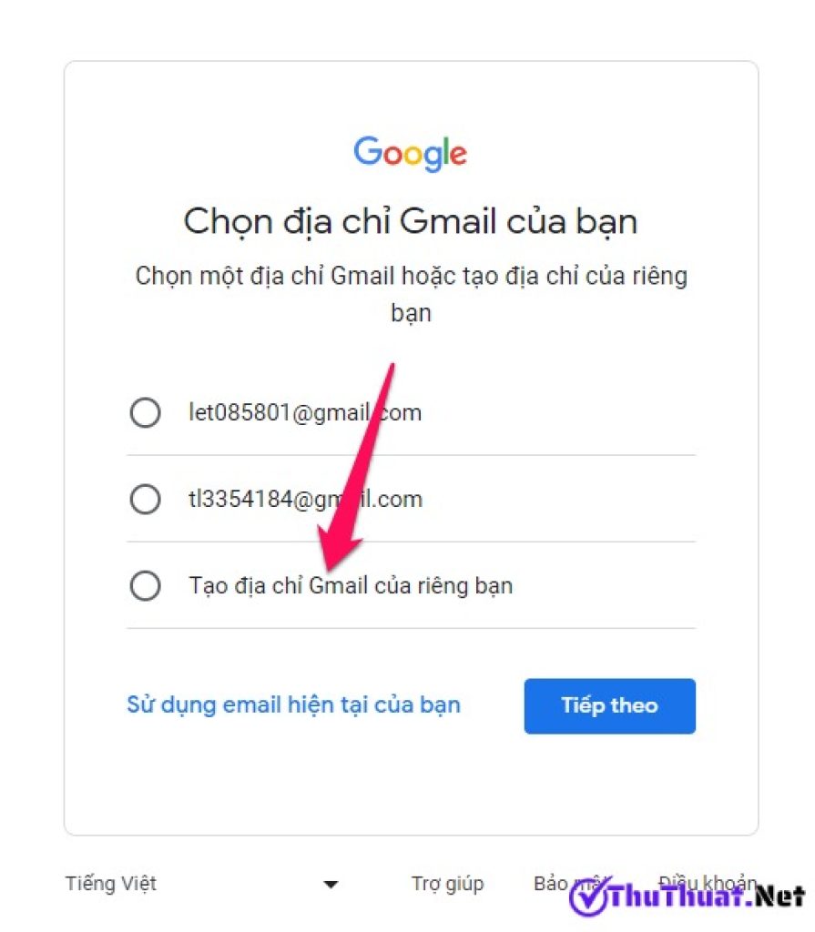 Đăng ký tạo Gmail mới tiếng Việt trên điện thoại & máy tính